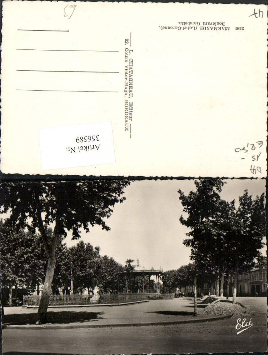 356589,Aquitanien Lot-et-Garonne Marmande Boulevard Gambetta Pavillon