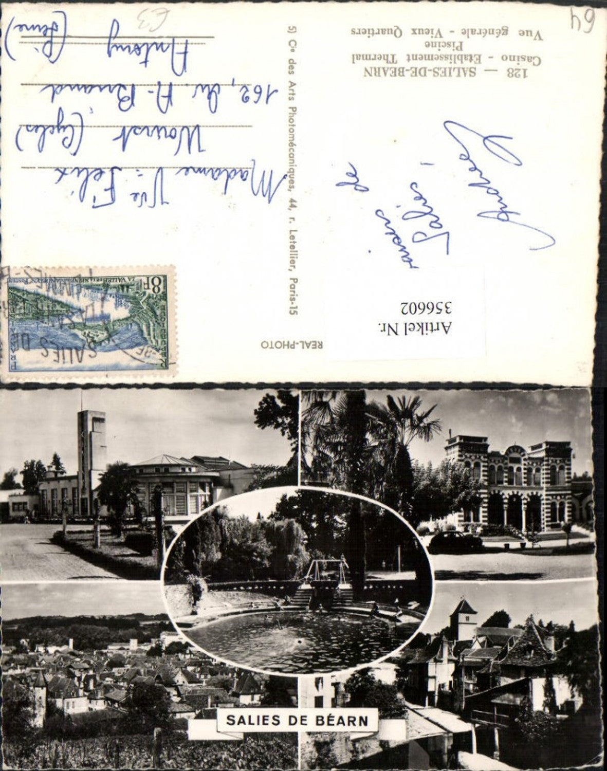356602,Aquitanien Pyrenees-Atlantiques Salies-de-Bearn Totale Casino Therme Mehrbildkarte