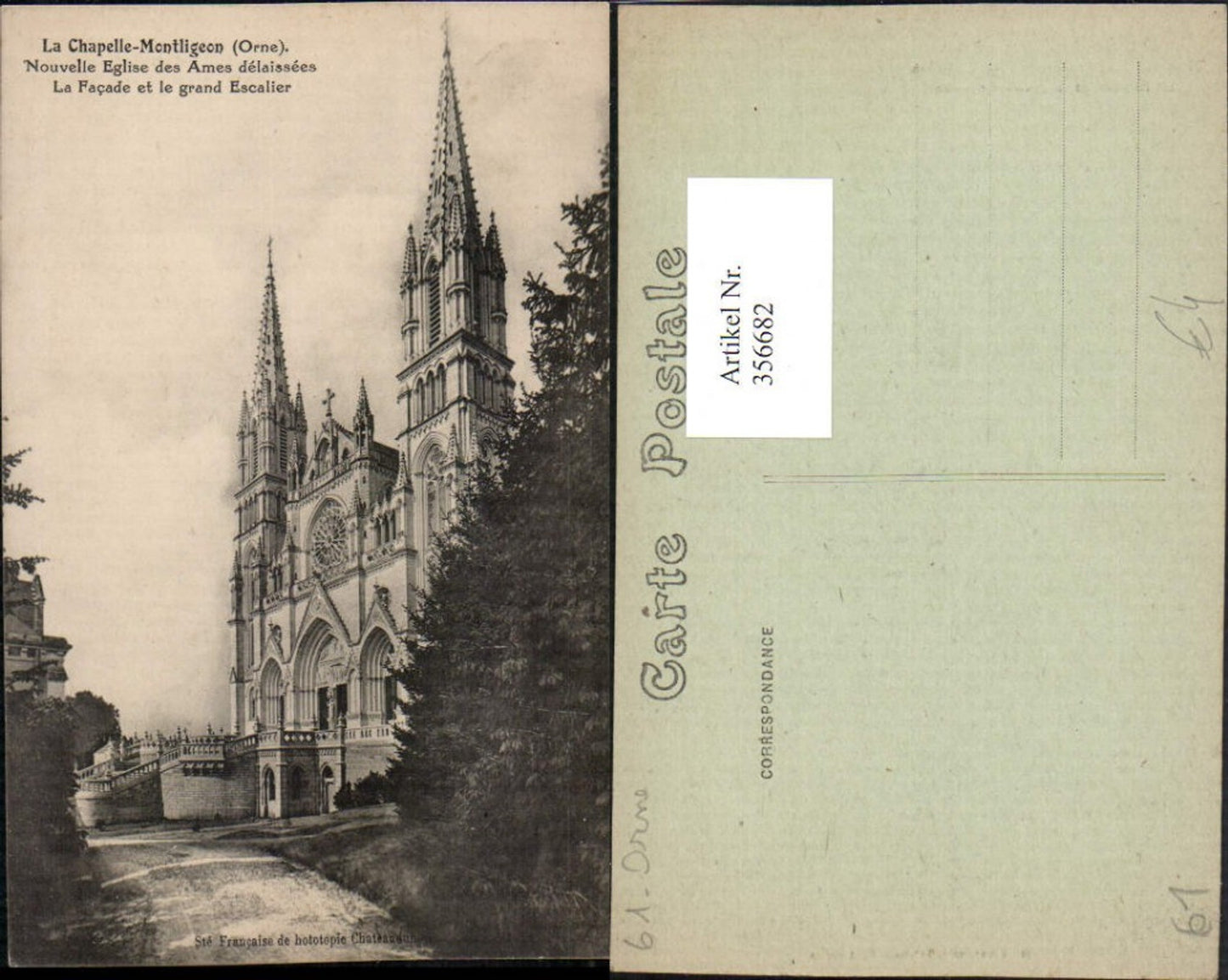 356682,Basse-Normandie Orne La Chapelle-Montligeon Eglise des Ames delaissees Kirche