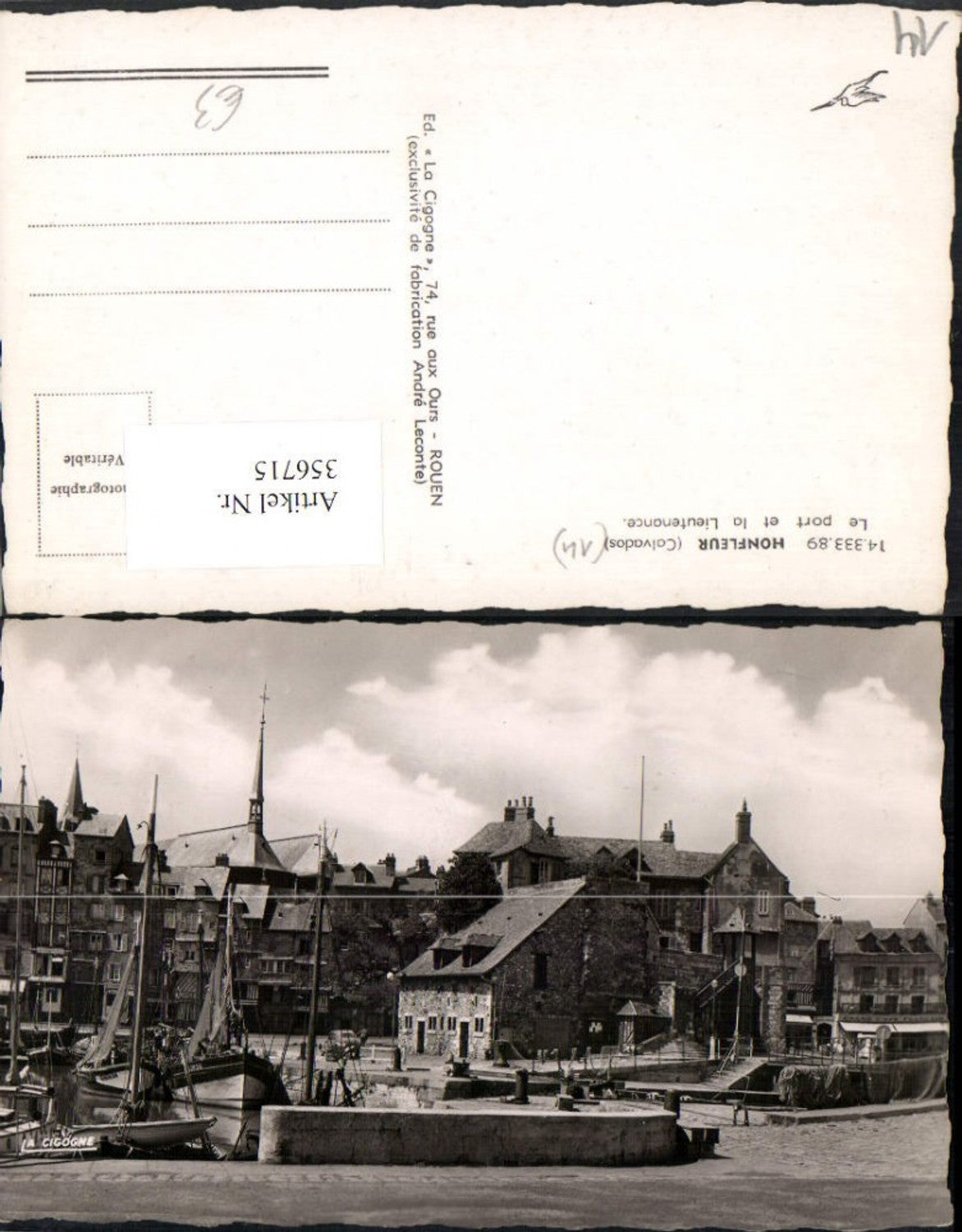 356715,Basse-Normandie Calvados Honfleur Le port et la Lieutenance Hafen Segelboote