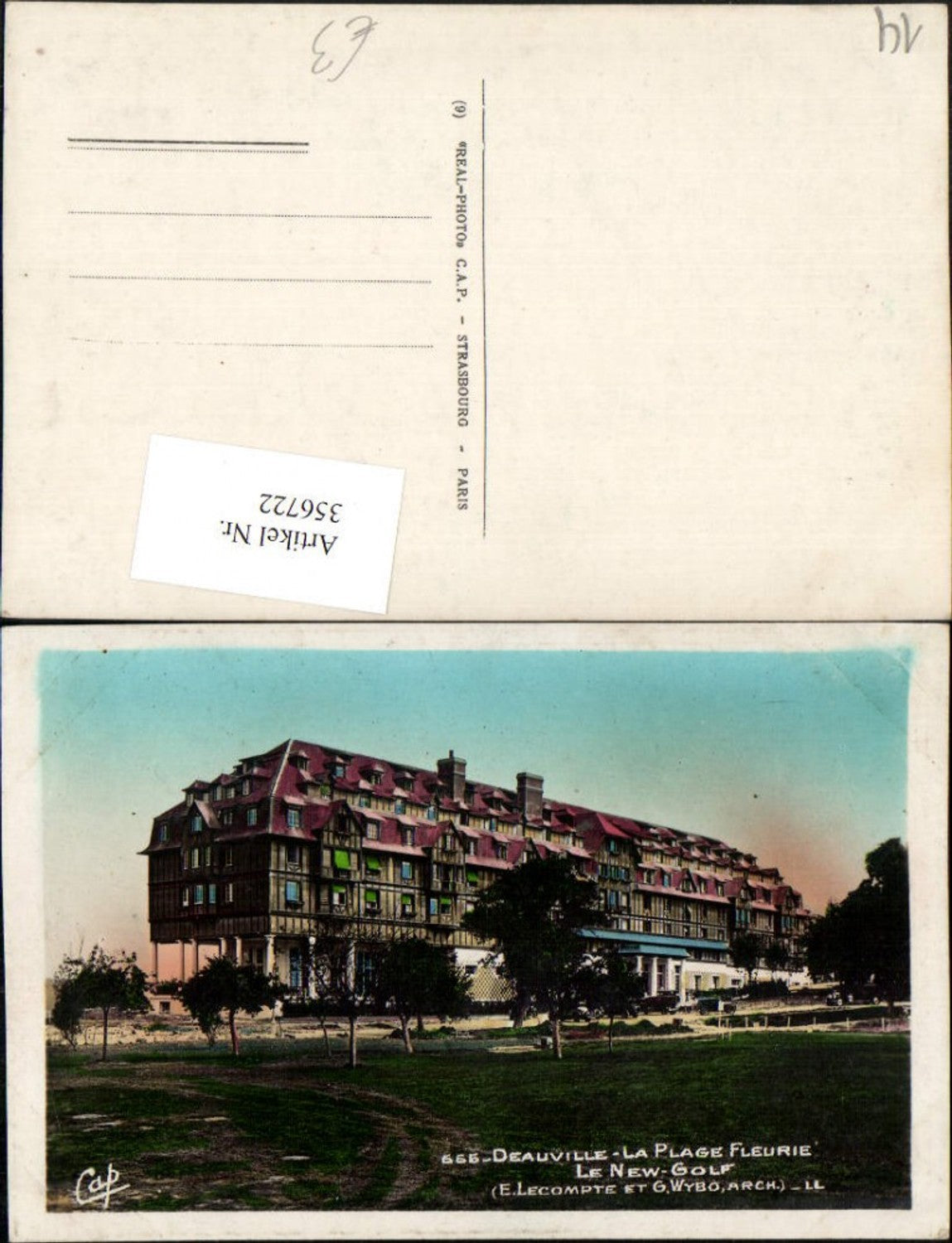 356722,Basse-Normandie Calvados Deauville Plage Fleurie Le New Golf Gebäude