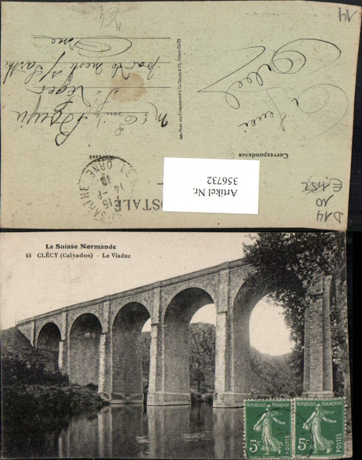 356732,Basse-Normandie Calvados Clecy Le Viaduc Viadukt Brücke
