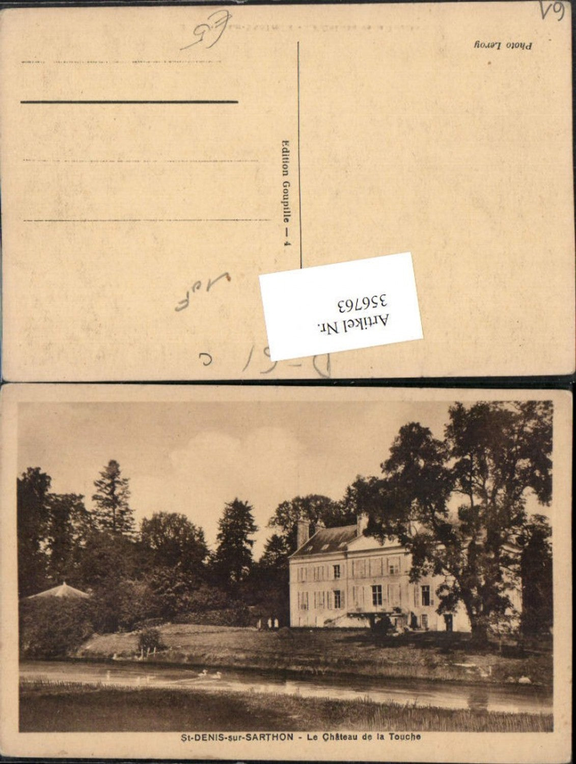 356763,Basse-Normandie Orne St-Denis-sur-Sarthon Le Chateau de la Touche Schloss