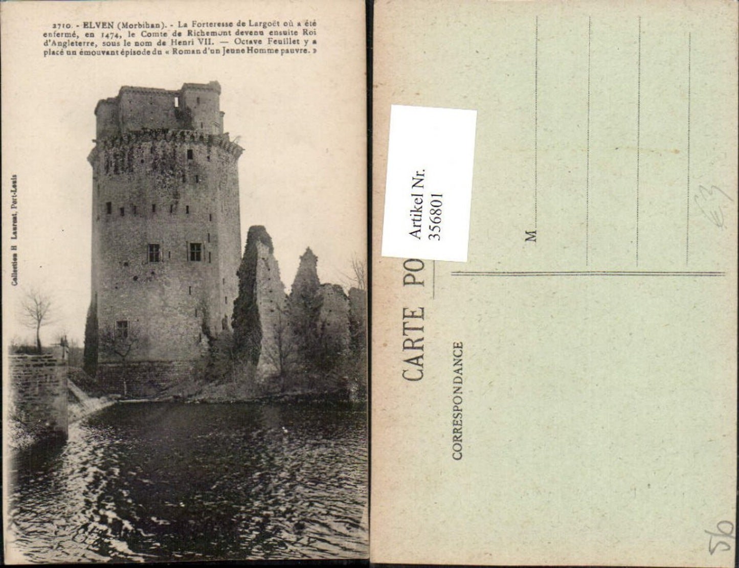356801,Bretagne Morbihan Elven La Forteresse de Largoet Turm