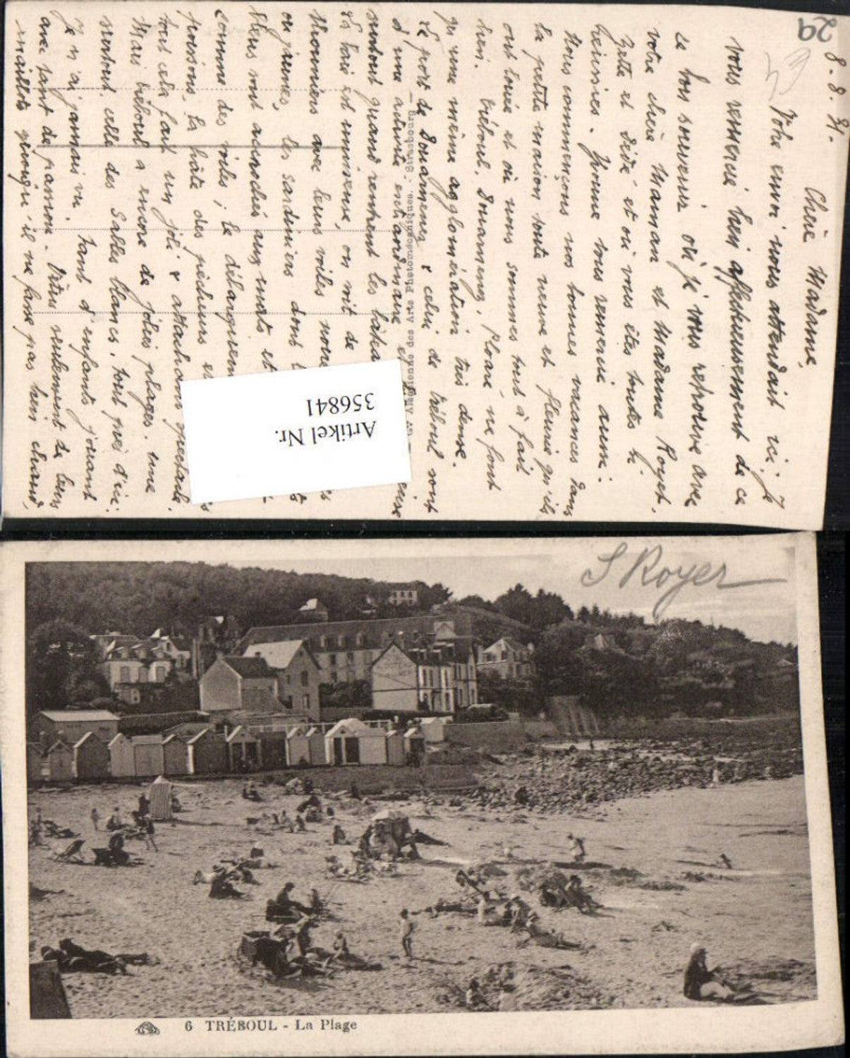 356841,Bretagne Finistere Treboul La Plage Strand Strandleben