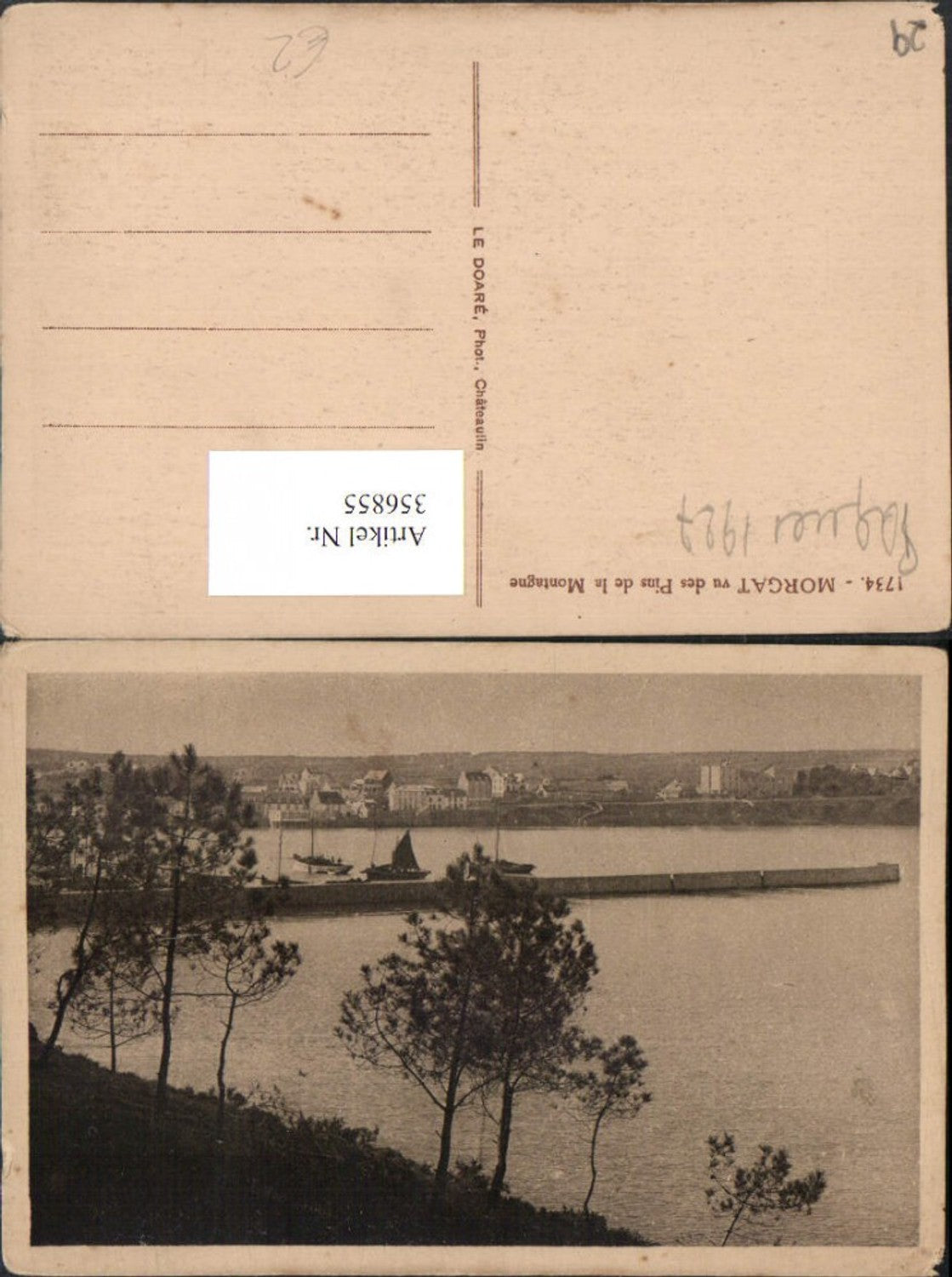 356855,Bretagne Finistere Morgat vu des Pins de la Montagne Teilansicht