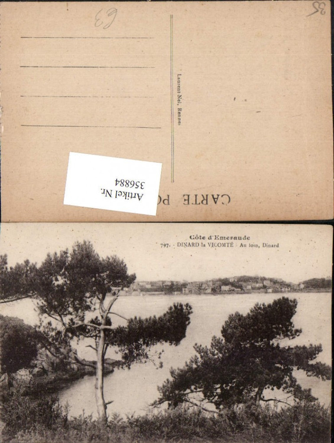 356884,Bretagne Ille-et-Vilaine Dinard la Vicomte Teilansicht