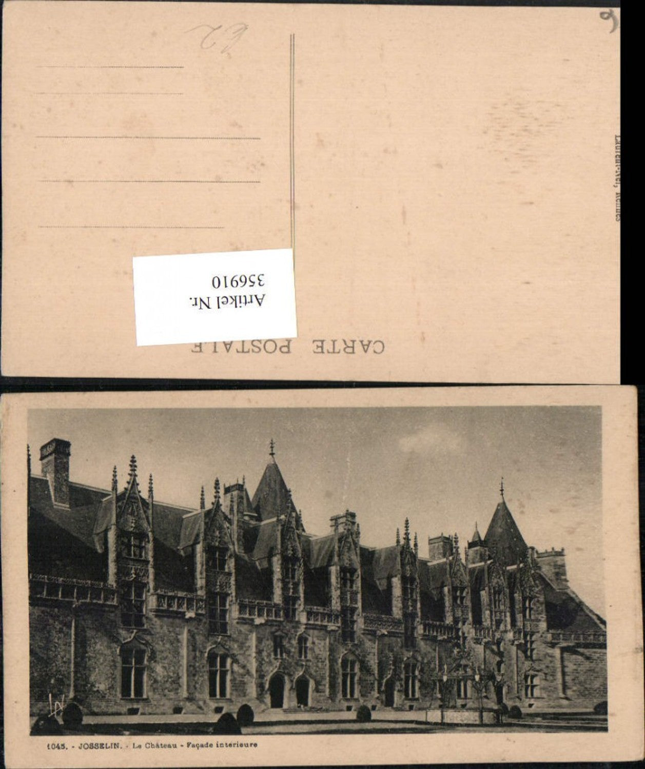 356910,Bretagne Morbihan Josselin Le Chateau Schloss