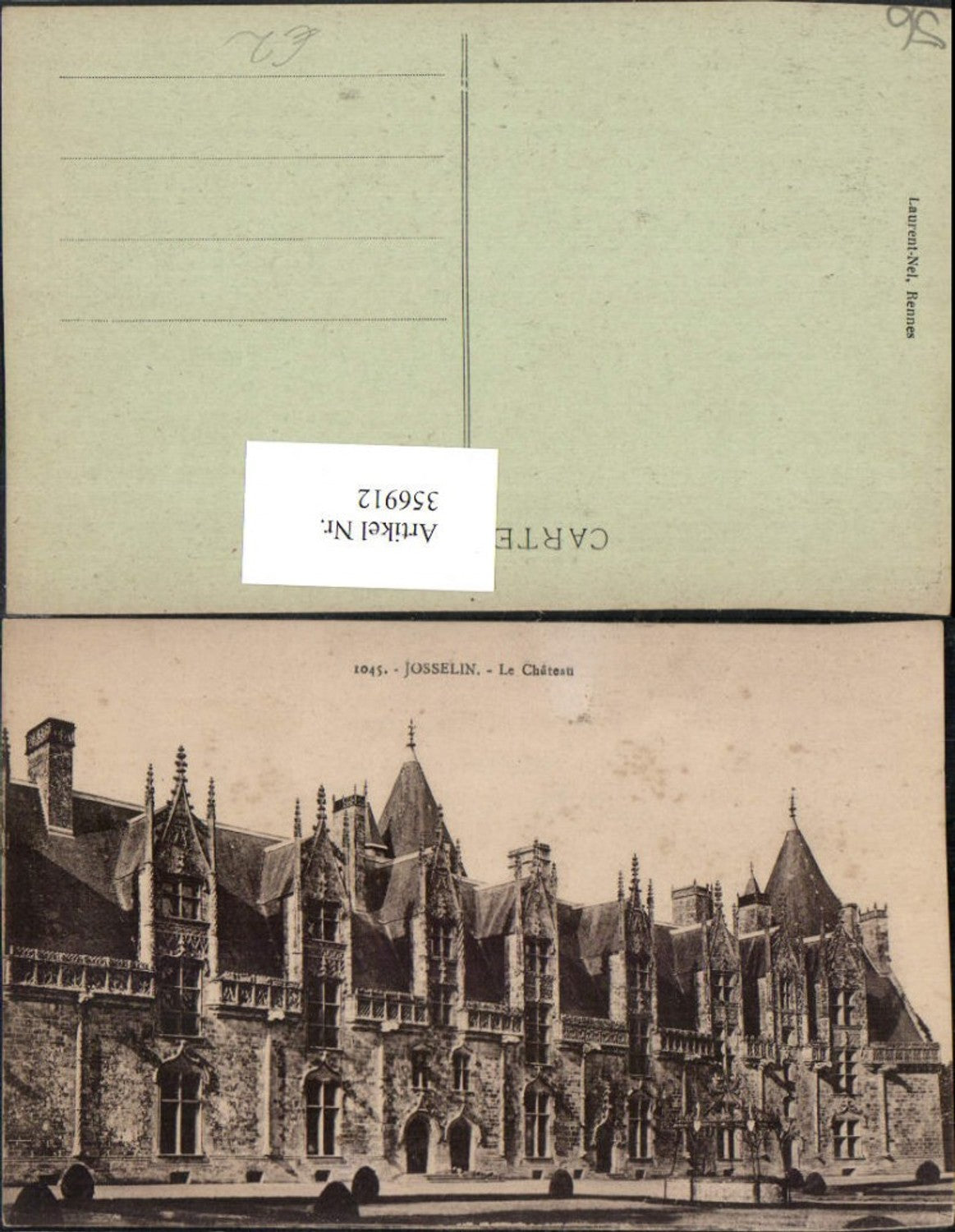 356912,Bretagne Morbihan Josselin Le Chateau Schloss