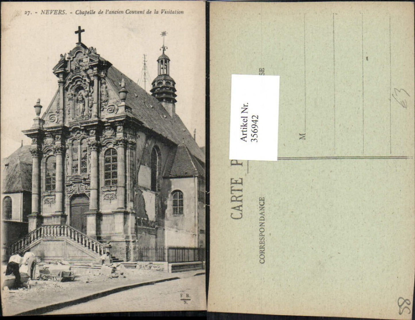 356942,Burgund Nievre Nevers Chapelle de l'ancien Couvent de la Visitation Kapelle