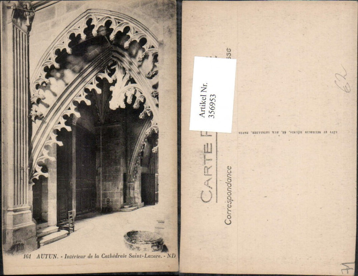 356953,Burgund Saone-et-Loire Autun Interieur de la Cathedrale Saint-Lazare Kirche