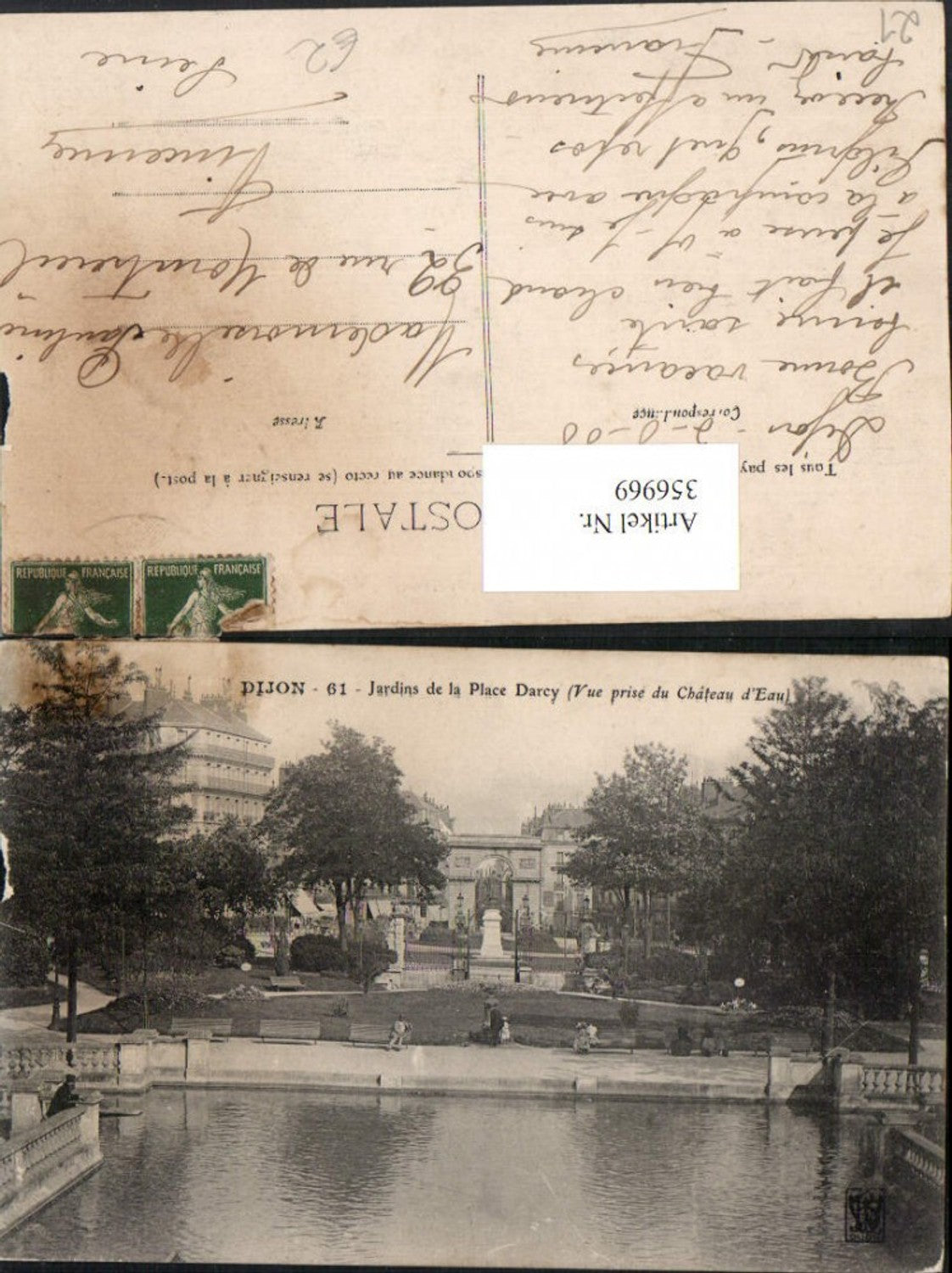 356969,Burgund Cote-Or Dijon Jardins de la Place Darcy Park