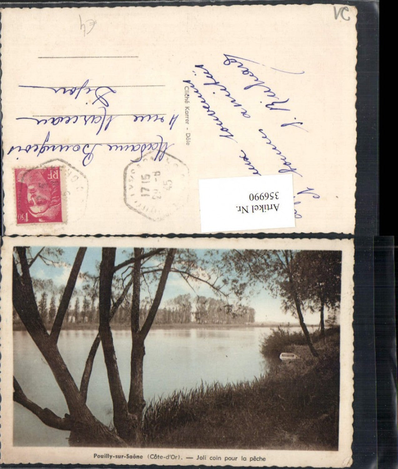 356990,Burgund Cote-Or Pouilly-sur-Saone Joli coin pour la peche Partie
