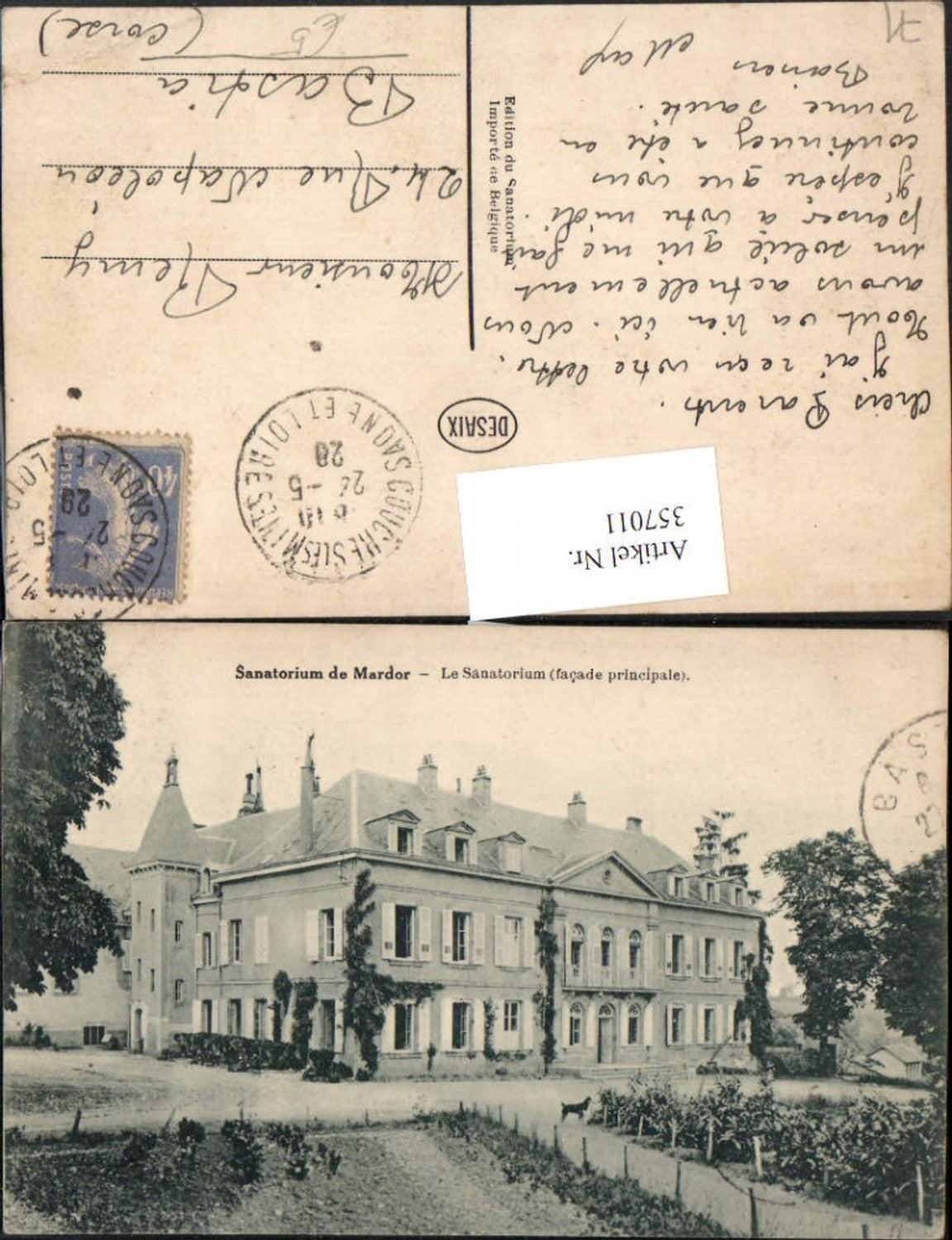 357011,Burgund Saone-et-Loire Mardor Le Sanatorium Gebäude