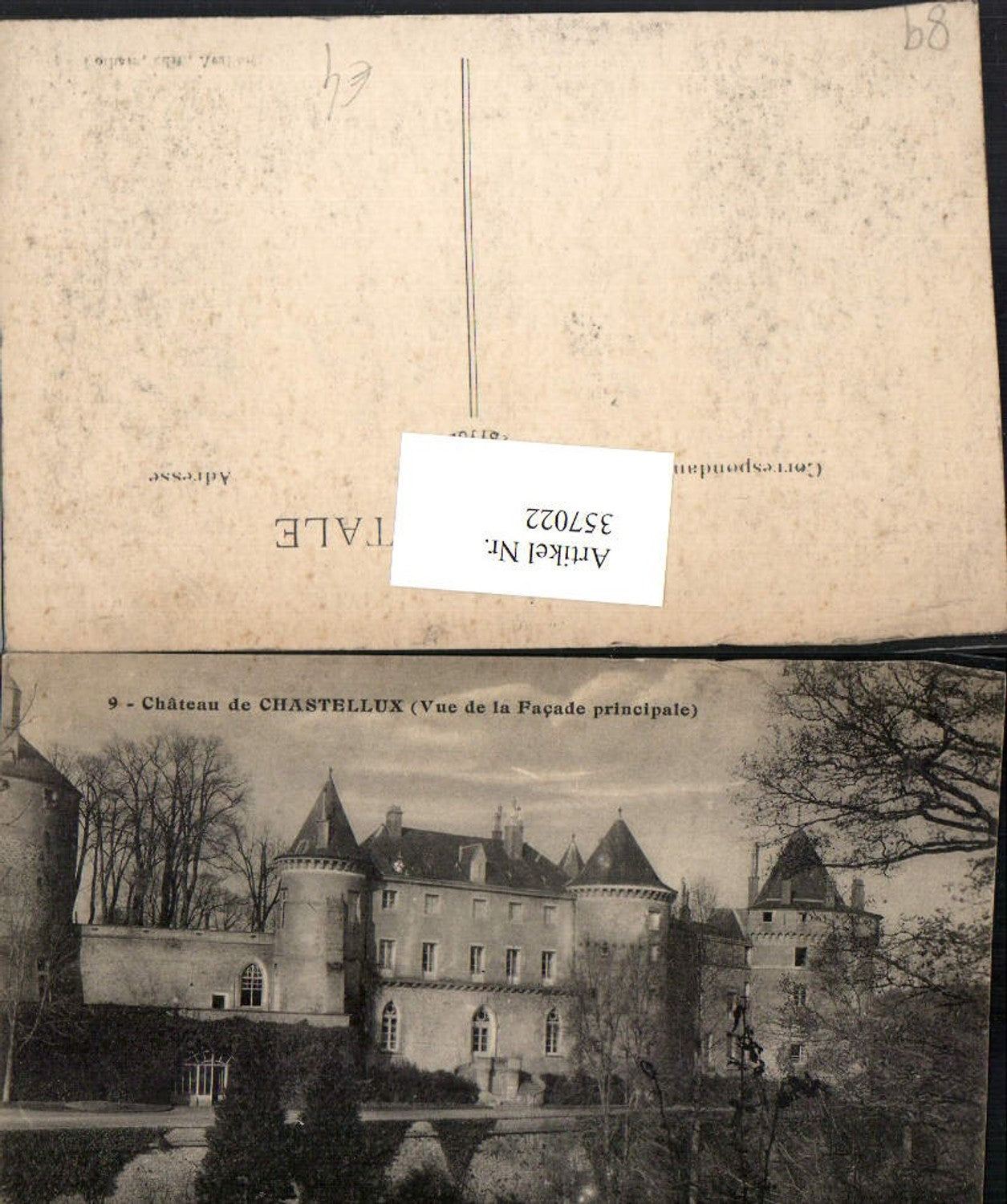 357022,Burgund Yonne Chateau de Chastellux Schloss