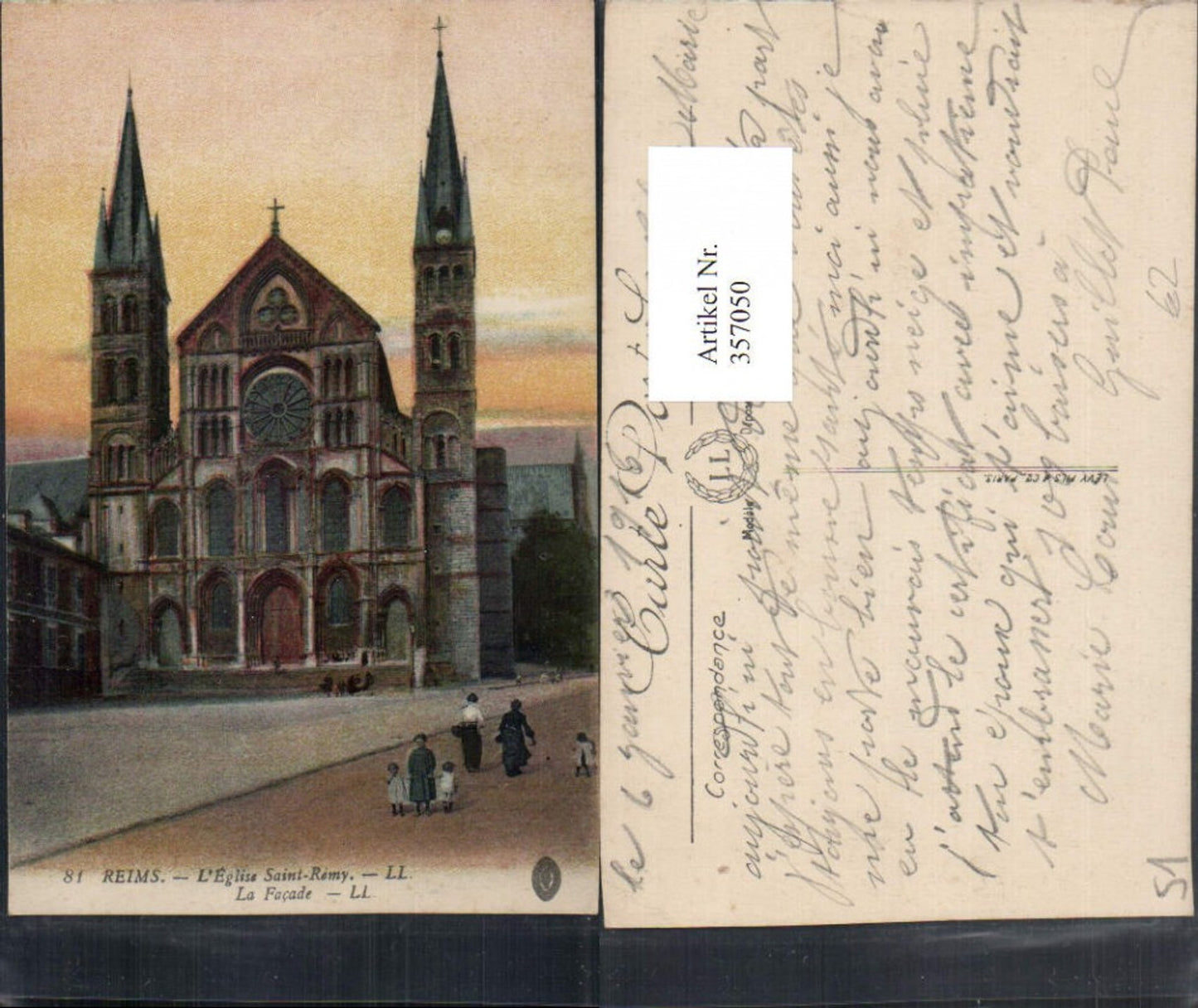357050,Champagne-Ardenne Marne Reims L'Eglise Saint-Remy Kirche