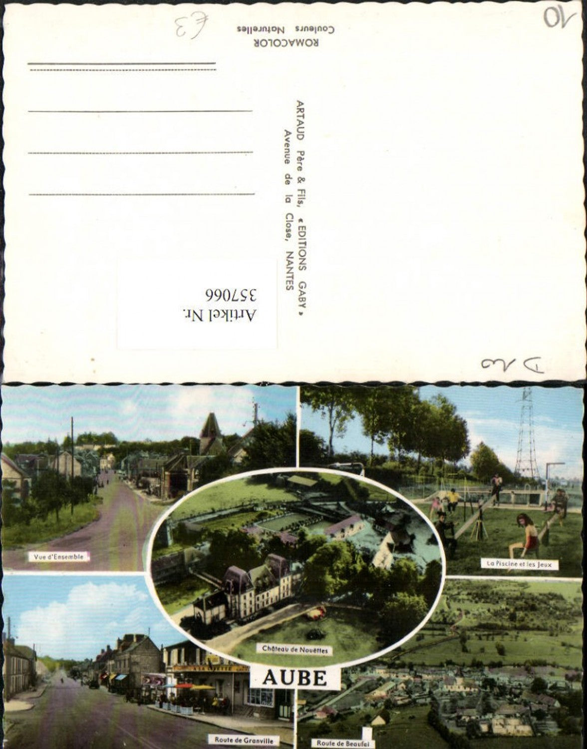 357066,Champagne-Ardenne Aube Chateau Nouettes Piscine Spielplatz Mehrbildkarte