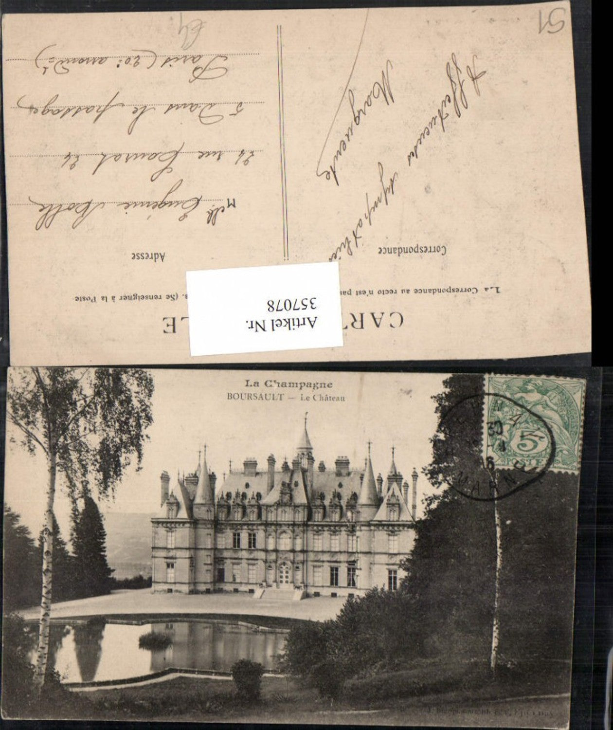 357078,Champagne-Ardenne Marne Boursualt Le Chateau Schloss