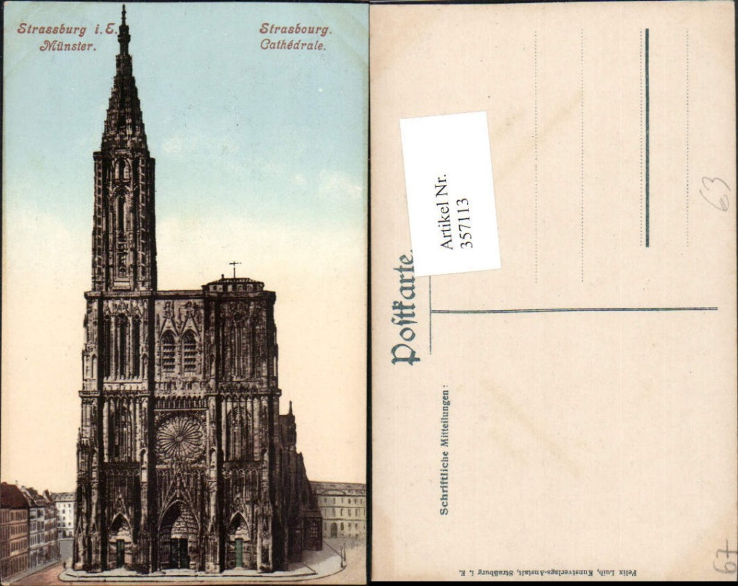357113,Elsass Bas-Rhin Strasbourg Straßburg Cathedrale Münster Kirche