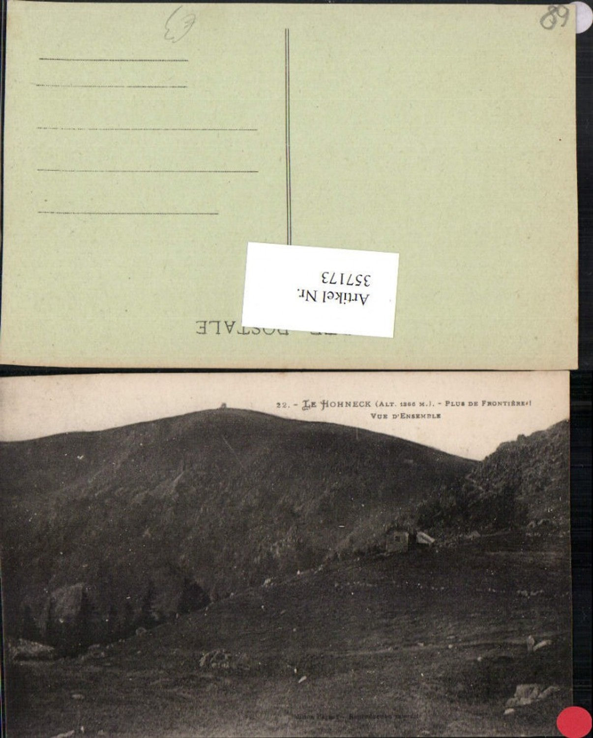 357173,Elsass Haut-Rhin Le Hohneck Plus de Frontiere Bergkulisse