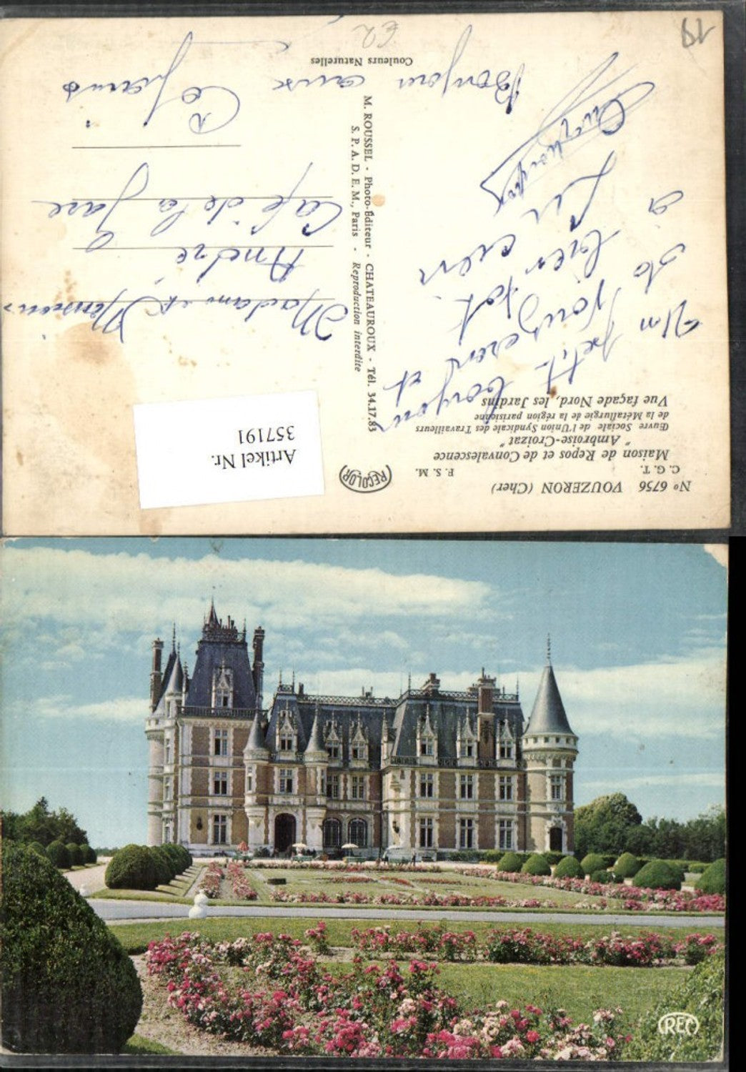 357191,Centre Cher Vozeron Maison de Repos et de Convalescence Ambroise-Croizat Schloss