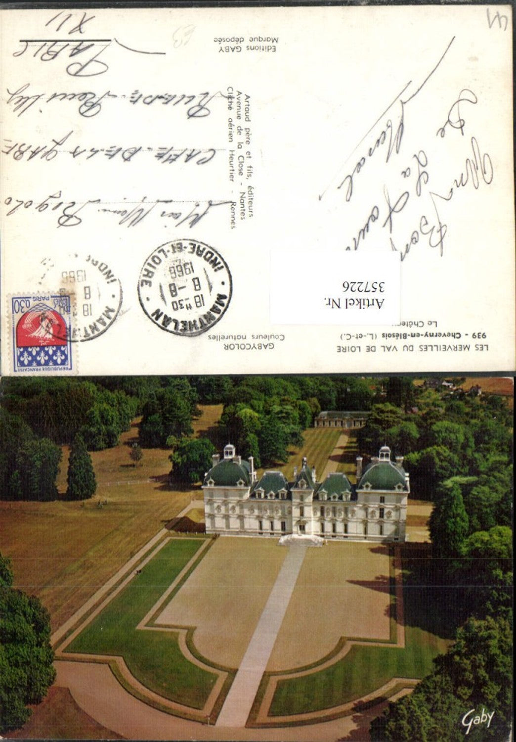 357226,Centre Loire-et-Cher Cheverny-en-Blesois Le Chateau Schloss