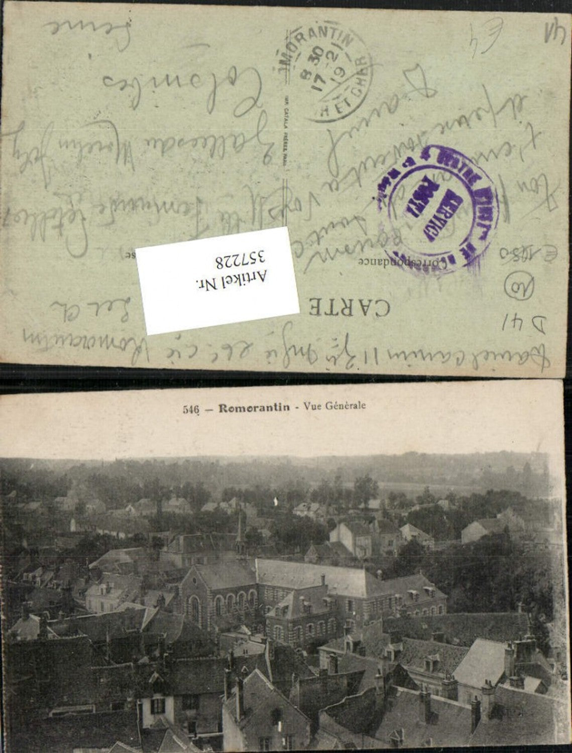 357228,Centre Loire-et-Cher Romorantin Vue Generale Totale