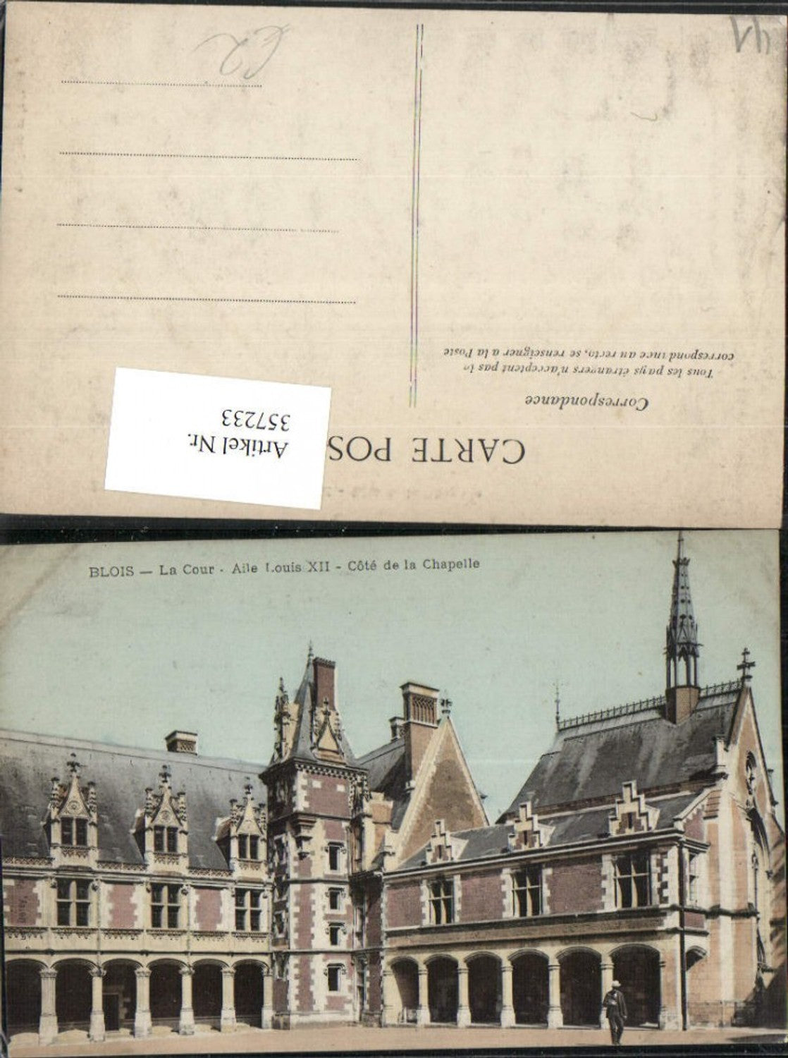 357233,Centre Loire-et-Cher Blois La Cour Aile Louis Schloss