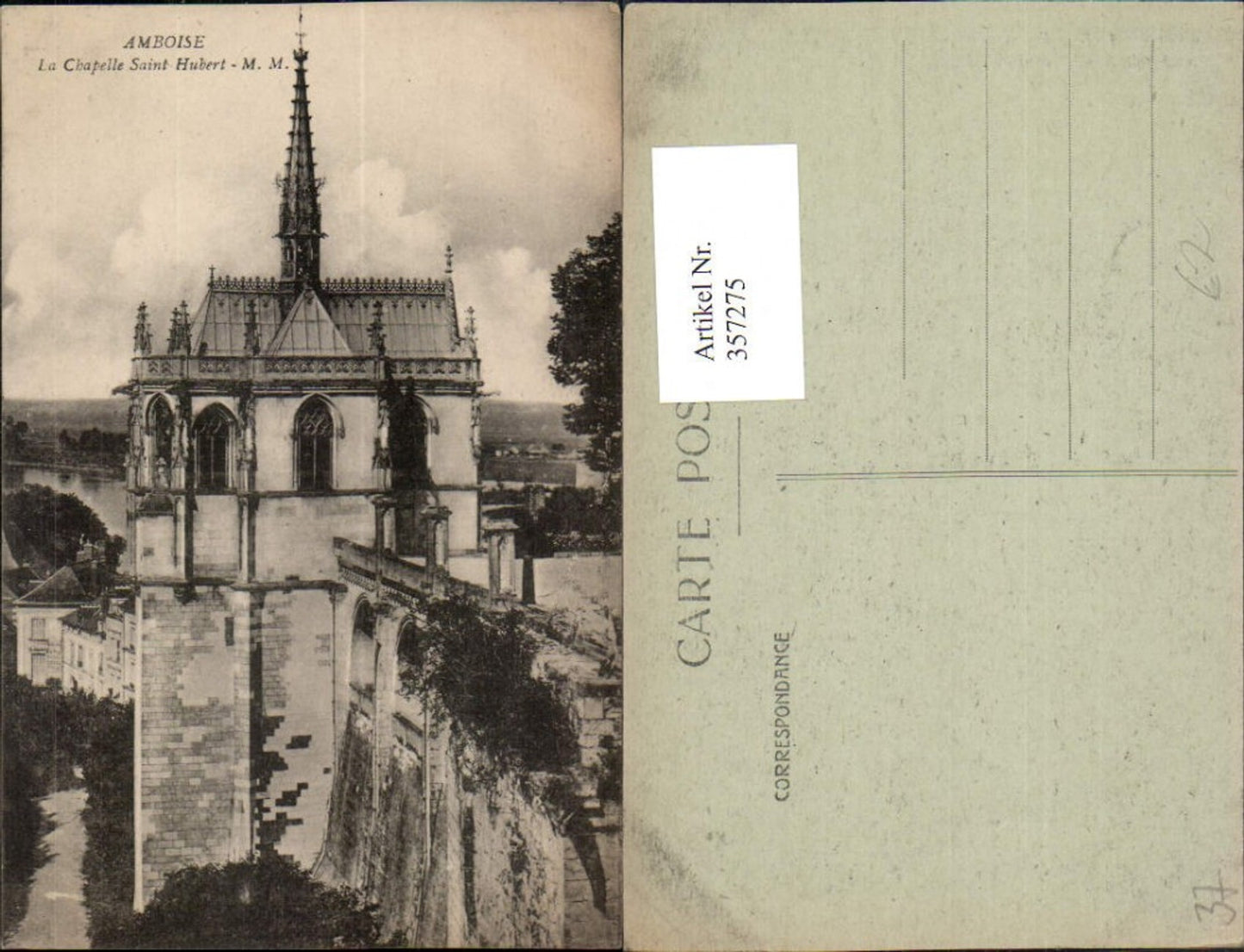 357275,Centre Indre-et-Loire Amboise Le Chapelle Saint-Hubert Kirche