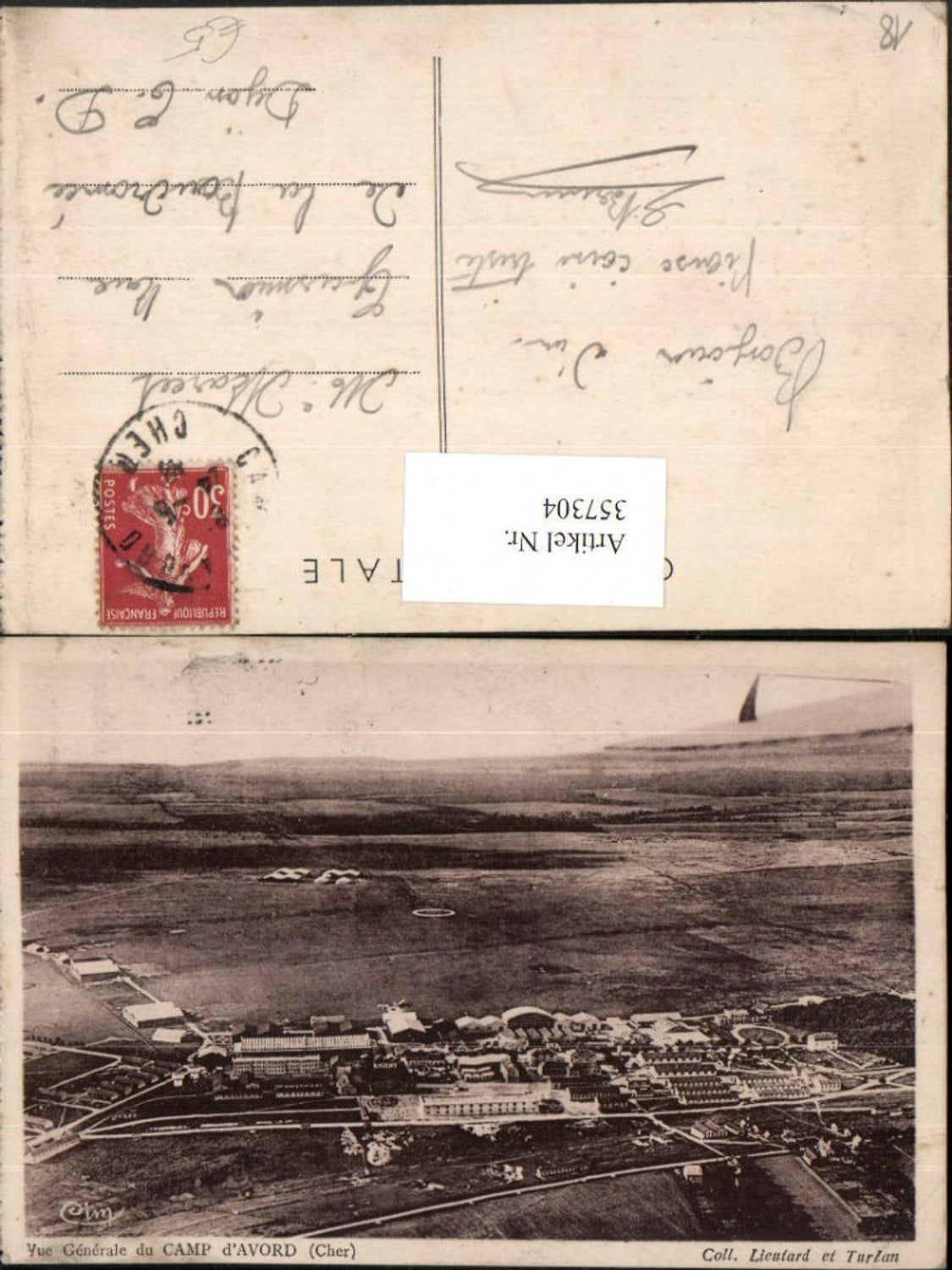 357304,Centre Cher Vue Generale du Camp d'Avord Militärlager