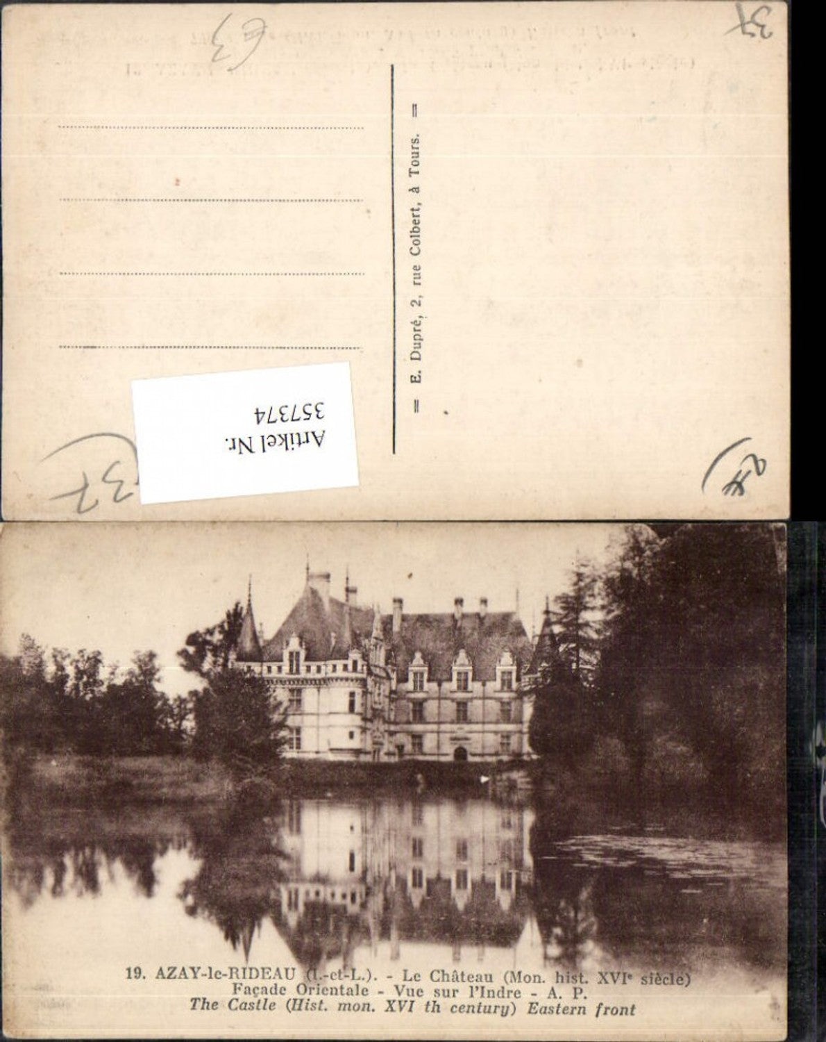 357374,Centre Indre-et-Loire Azay-le-Rideau Le Chateau Schloss