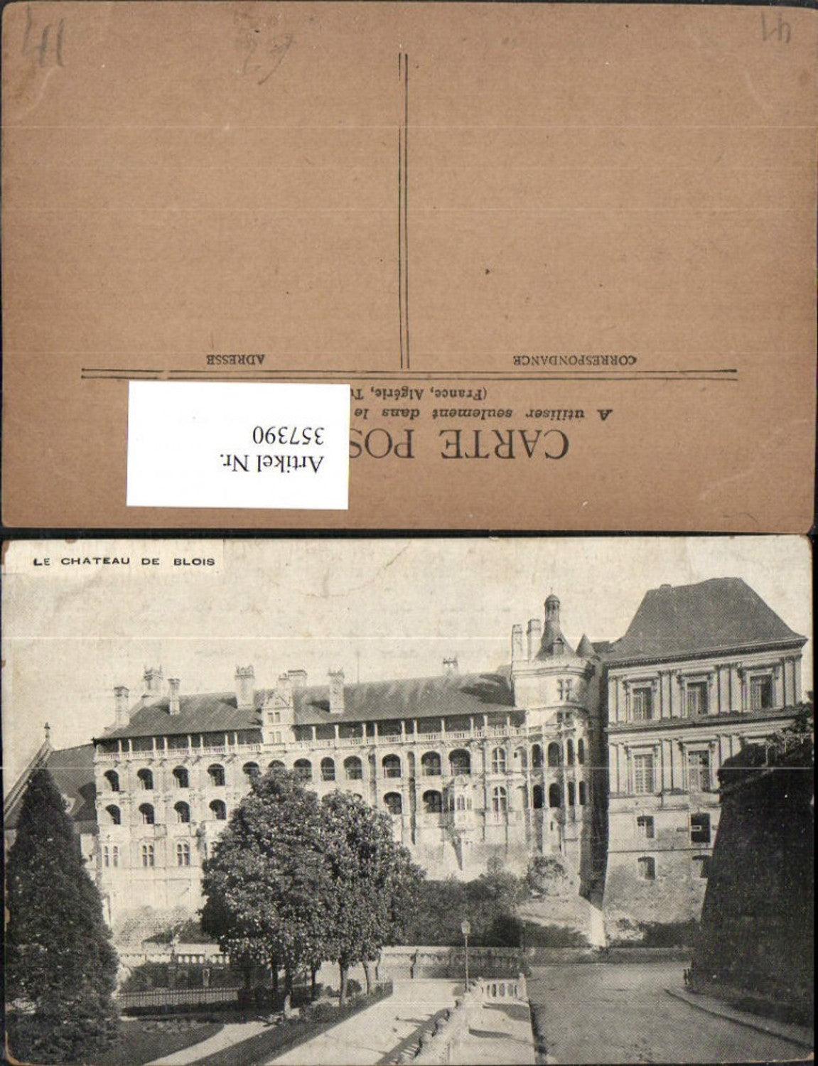 357390,Centre Loire-et-Cher Le Chateau de Blois Schloss
