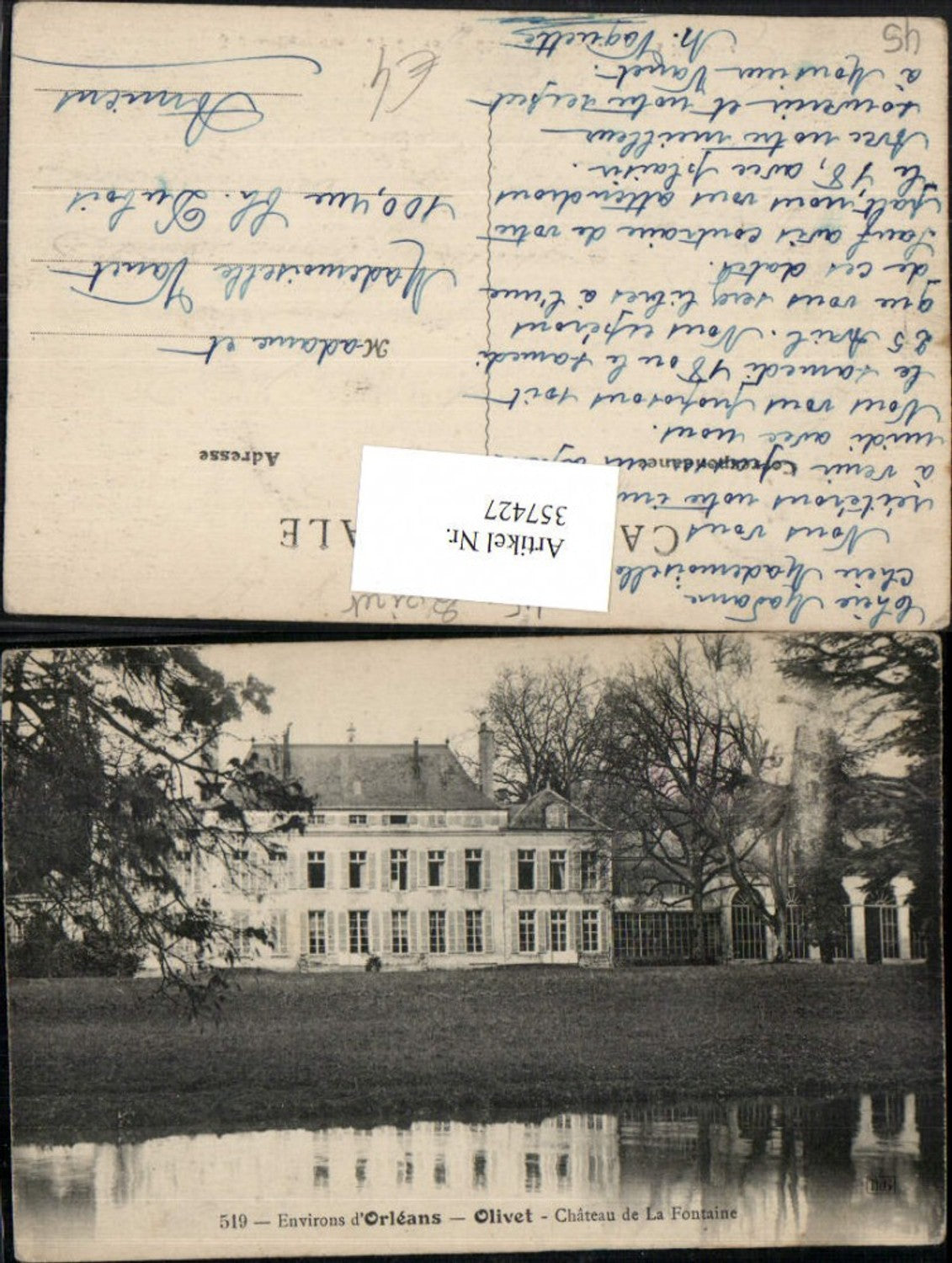 357427,Centre Indre-et-Loire Loiret Orleans Olivet Chateau de la Fontaine Schloss