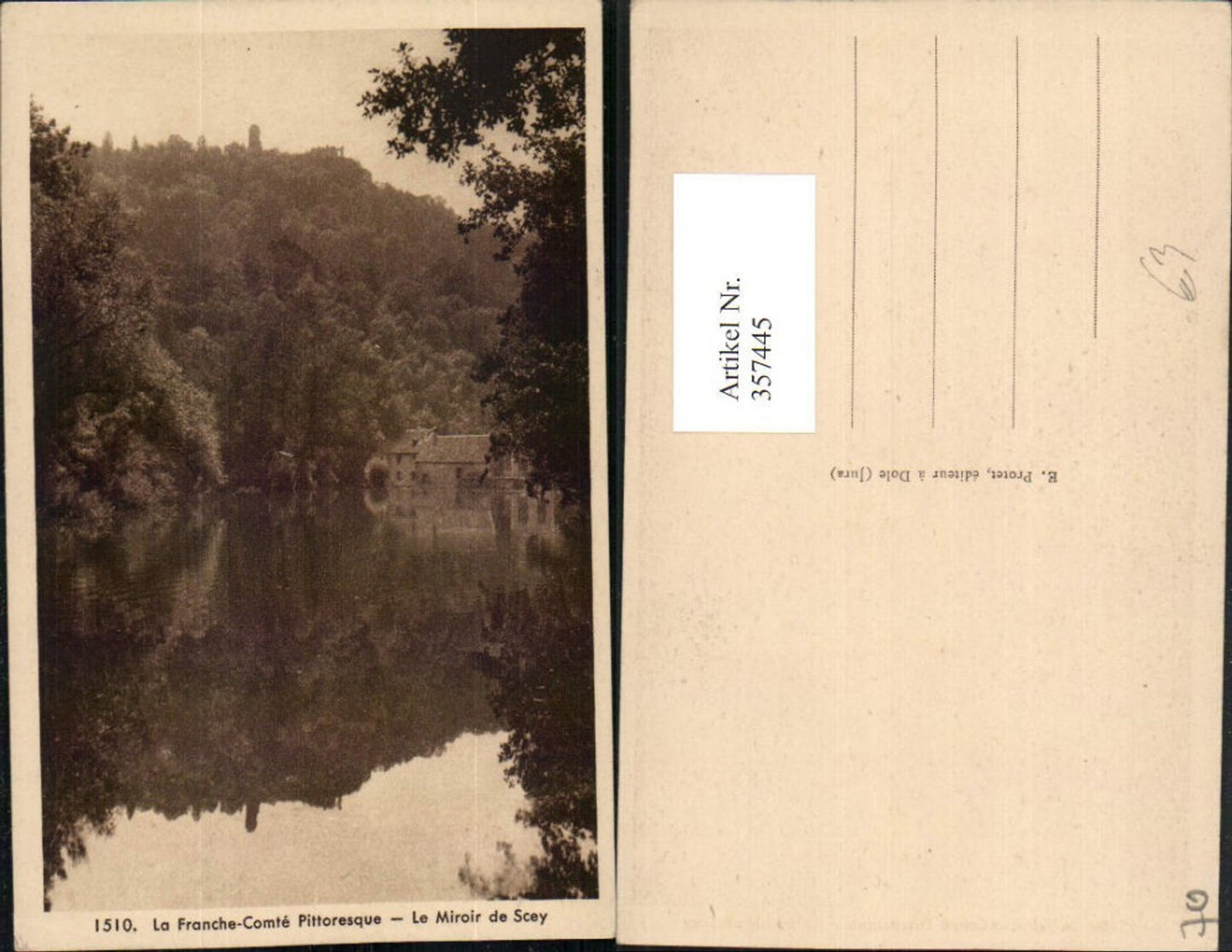 357445,Franche-Comte Haute-Saone Le Miroir de Scey Lake