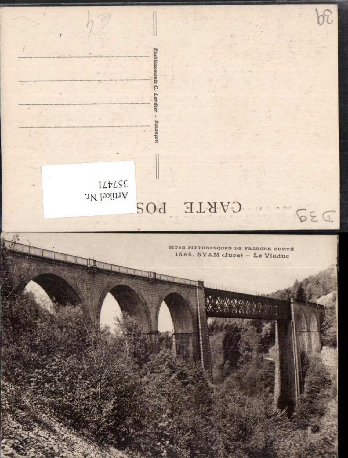 357471,Franche-Comte Jura Syam Le Viaduc Viadukt Brücke