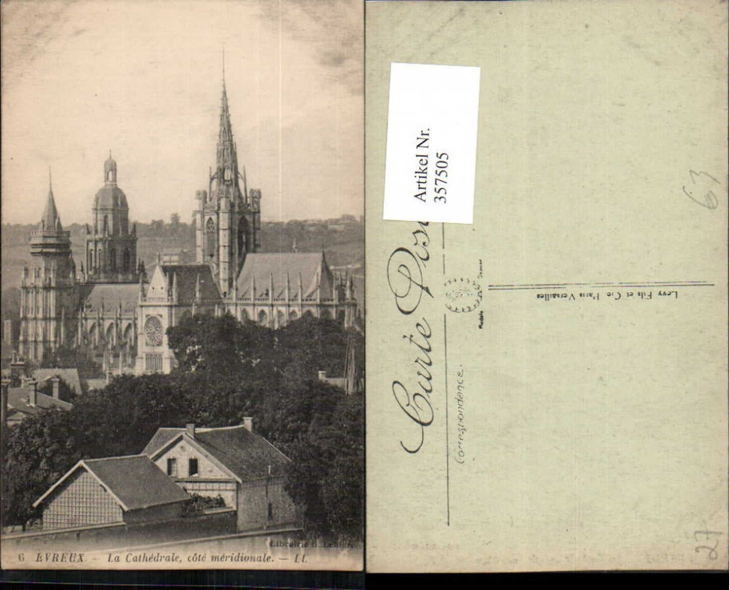 357505,Haute-Normandie Eure Evreux La Cathedrale Kirche