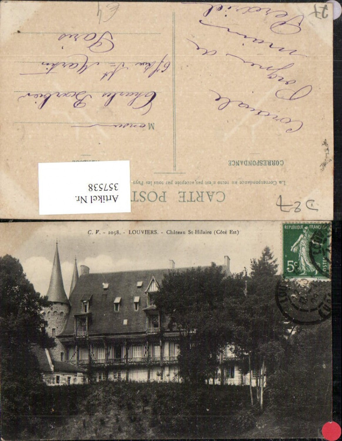 357538,Haute-Normandie Eure Louviers Chateau St-Hilaire Castle