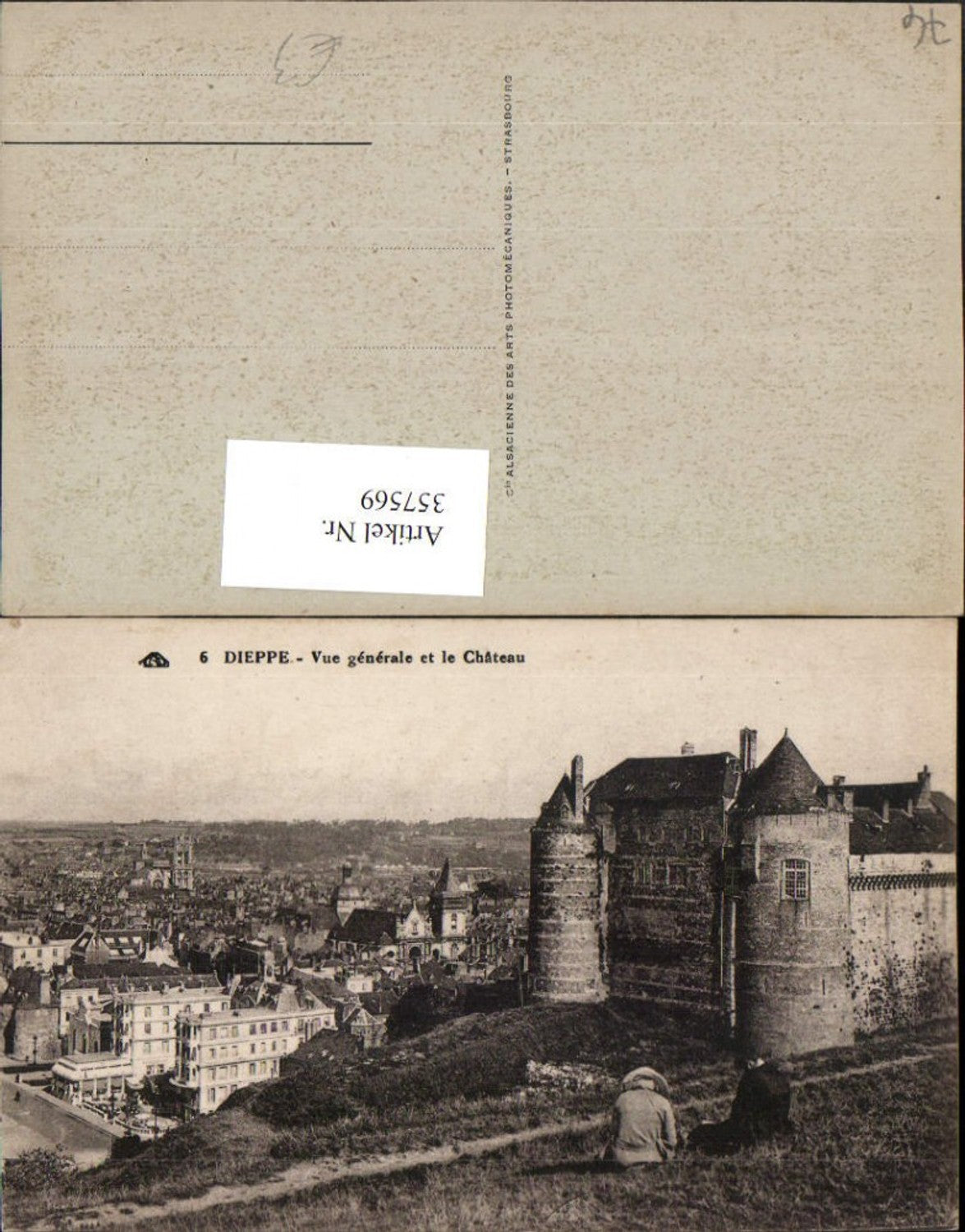 357569,Haute-Normandie Seine-Maritime Dieppe Vue generale et le Chateau Totale Schloss