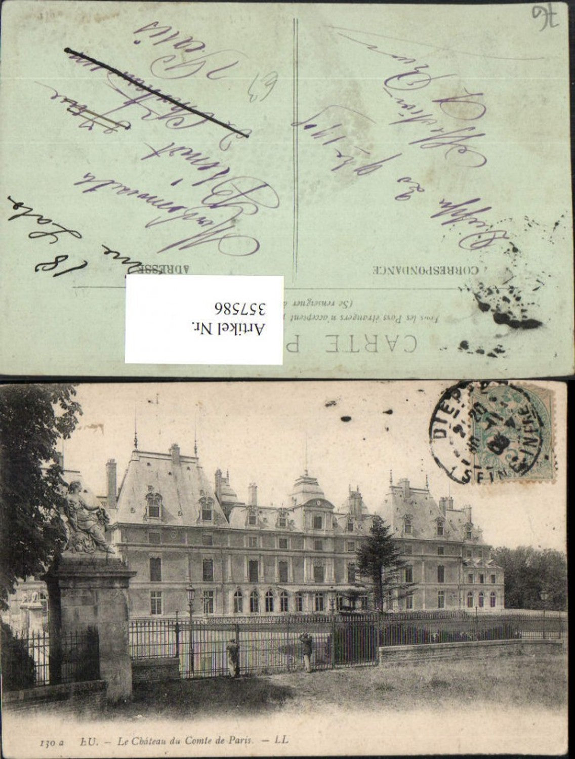 357586,Haute-Normandie Seine-Maritime Eu Le Chateau du Comte de Paris Schloss