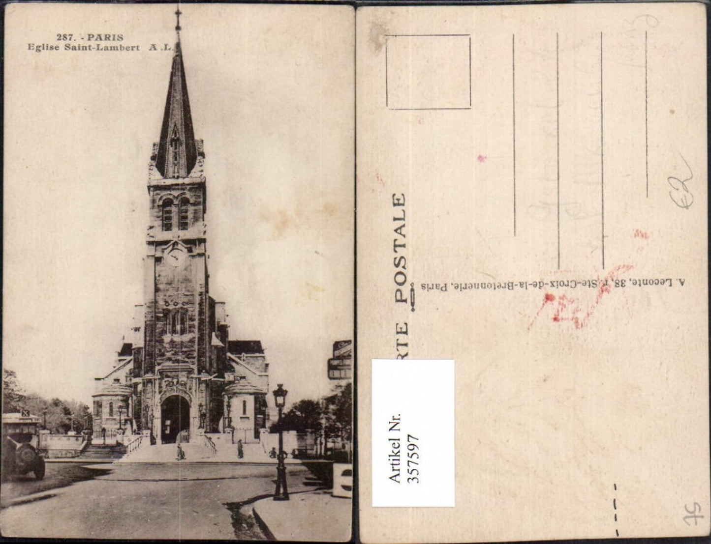 357597,Ile-de-France Paris Eglise Saint-Lambert Kirche