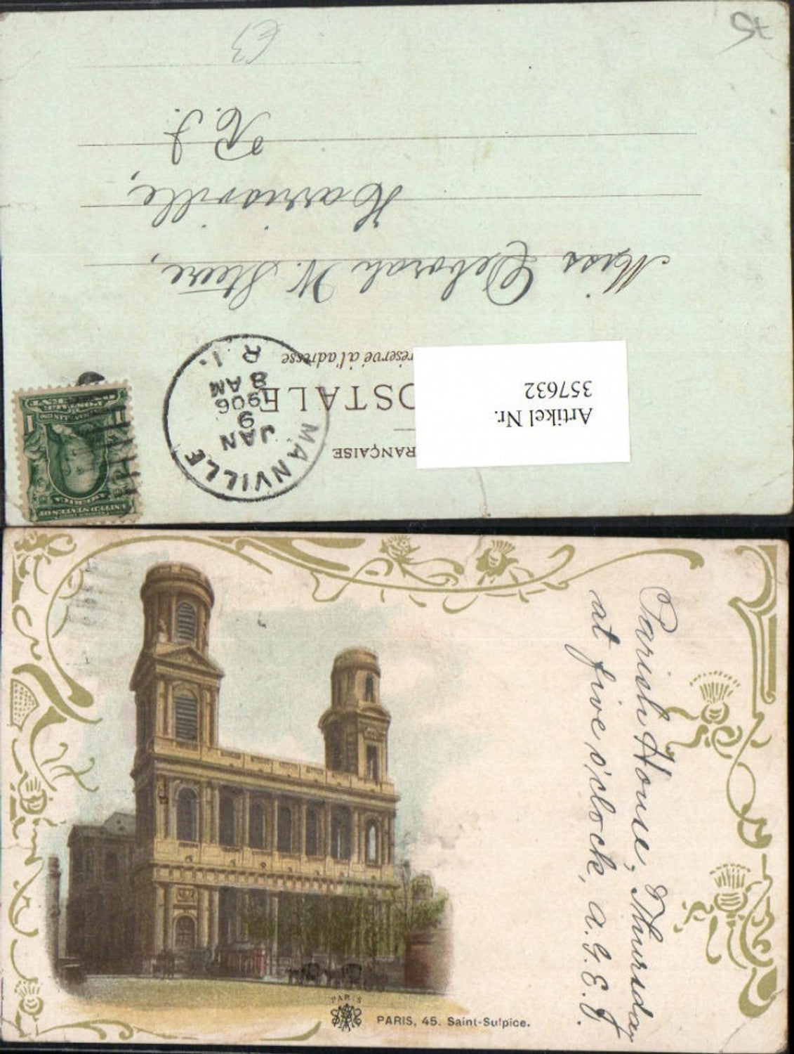 357632,Ile-de-France Paris Saint-Sulpice Kirche Ornamente