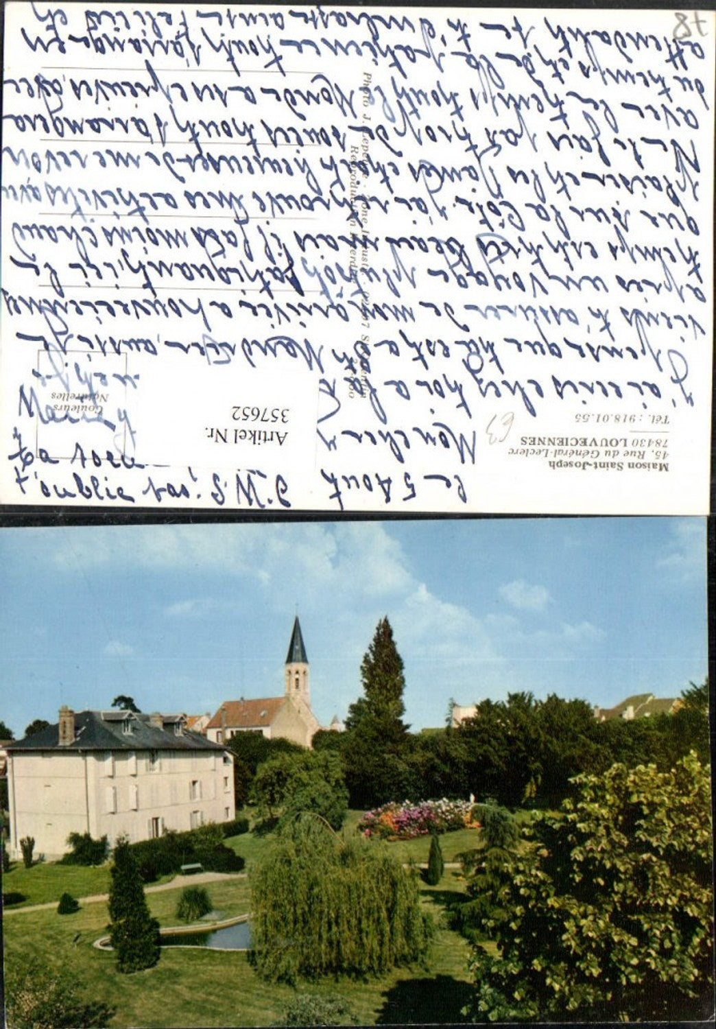 357652,Ile-de-France Yvelines Louveciennes Maison Saint-Joseph m. Kirche