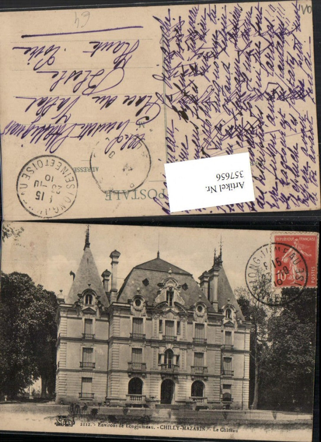 357656,Ile-de-France Essonne Longjumeau Chilly-Mazarin Le Chateau Schloss