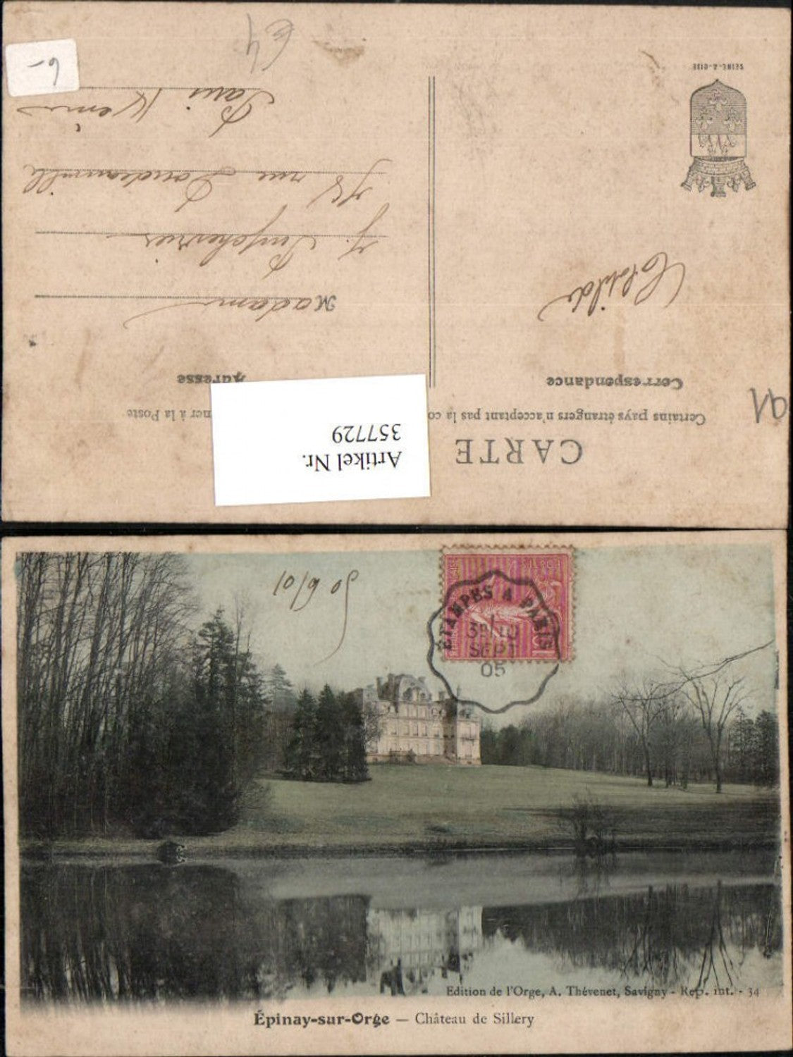 357729,Ile-de-France Essonne Epinay-sur-Orge Chateau de Sillery Schloss