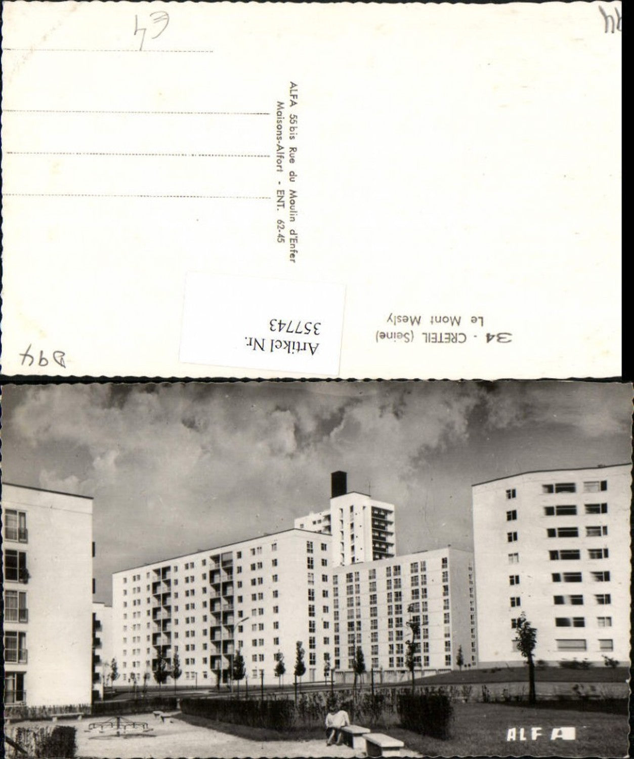 357743,Ile-de-France Val-de-Marne Creteil Le Mont Mesly Wohnhäuser