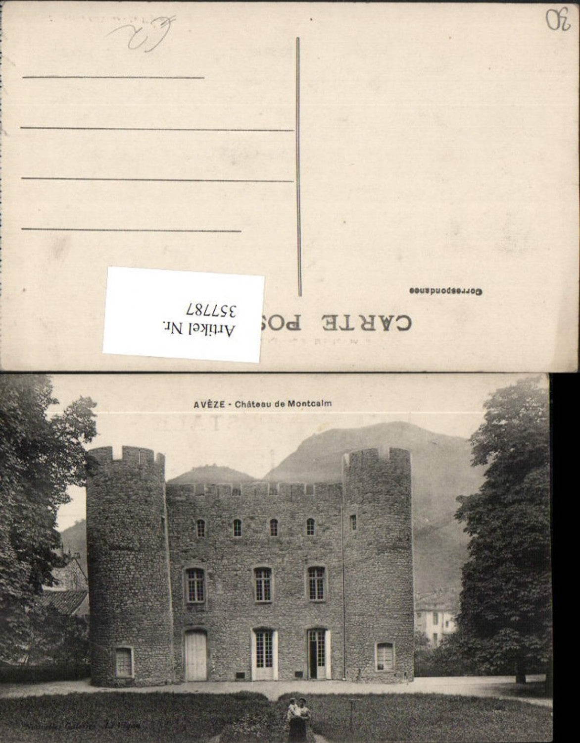 357787,Languedoc-Roussillon Gard Aveze Chateau de Montcalm Schloss