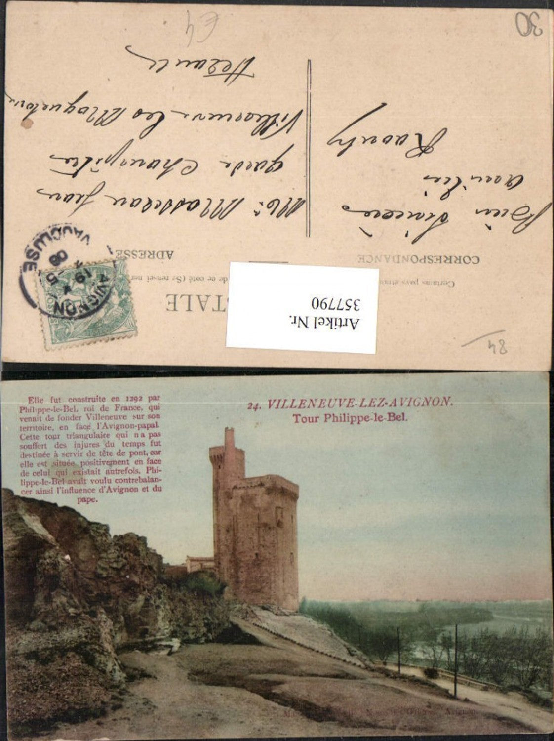 357790,Languedoc-Roussillon Gard Villeneuve-les-Avignon Tour Philippe-le-Bel Turm