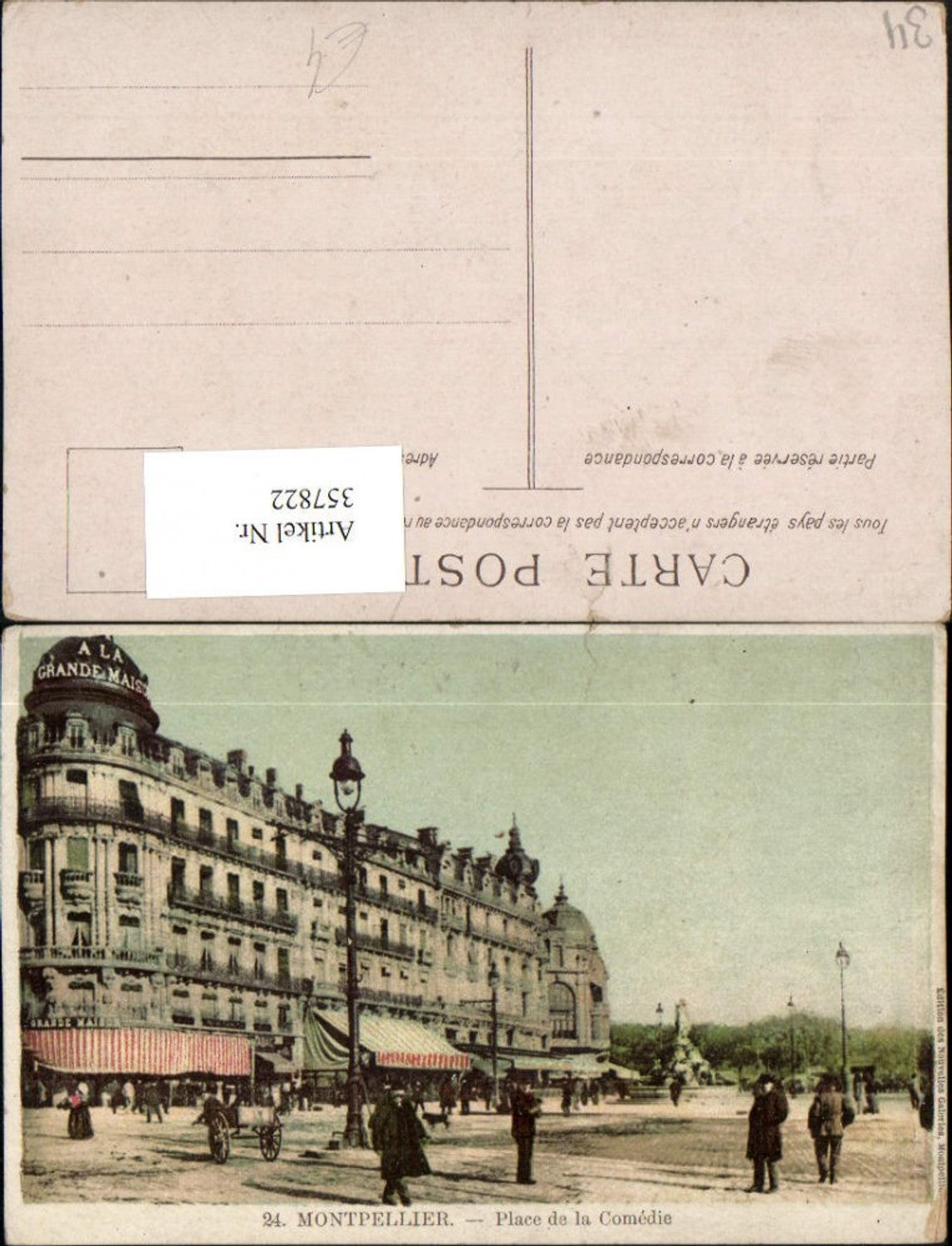 357822,Languedoc-Roussillon Herault Montpellier Place de la Comedie Straßenansicht
