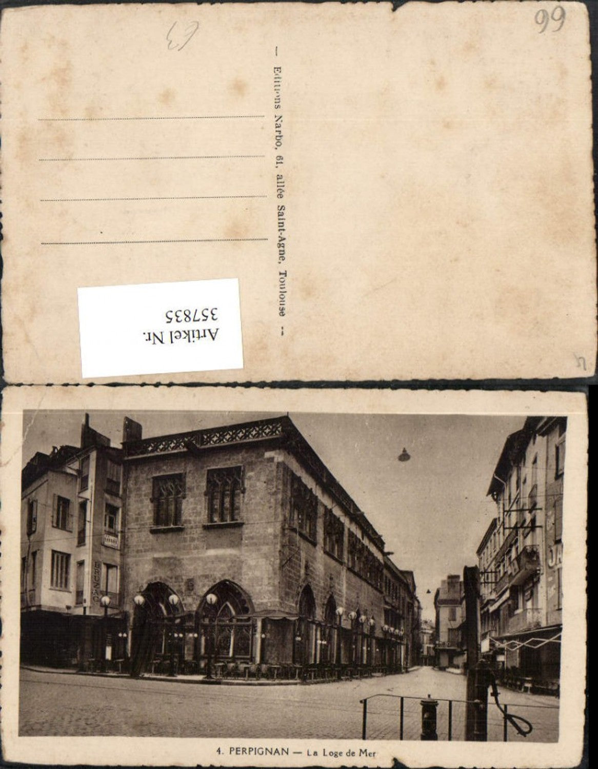 357835,Languedoc-Roussillon Pyrenees-Orientales Perpignan La Loge de Mer Straßenansicht