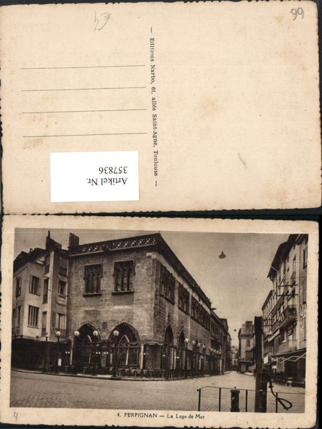 357836,Languedoc-Roussillon Pyrenees-Orientales Perpignan La Loge de Mer Straßenansicht